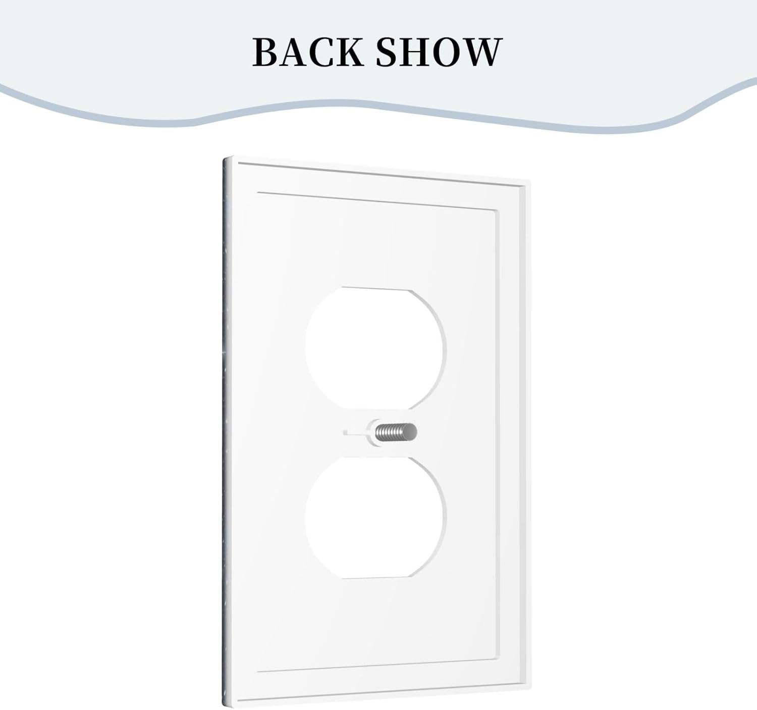 Wall Plate Decorative Light Switch Plate Covers Blue Night Sky Star Cosmic Starry Fantasy Galaxy Universe Space Single Duplex Switchplate 1 Gang Outlet Plate for Home Bedroom Bathroom Decor