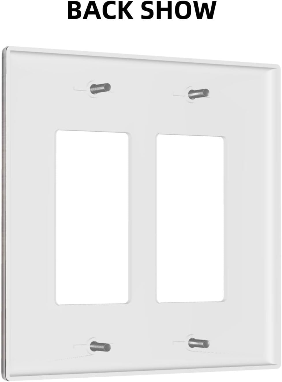Decorative Outlet Covers Vintage Brown Farmhouse Barn Door 2 Gang Light Switch Cover Plate Double Rocker Wall Plates for Electrical Outlets Switch Plate Covers for Bedroom Home Decor