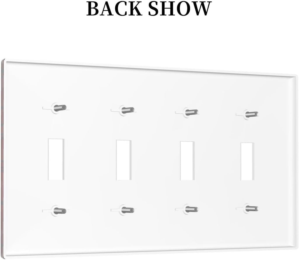 Red Spider Web Black Line Simplicity Light Switch Covers Quad Toggle Electrical Faceplate 4 Gang Wall Plate Decorative Switch Plates For Kids Room Home Decor