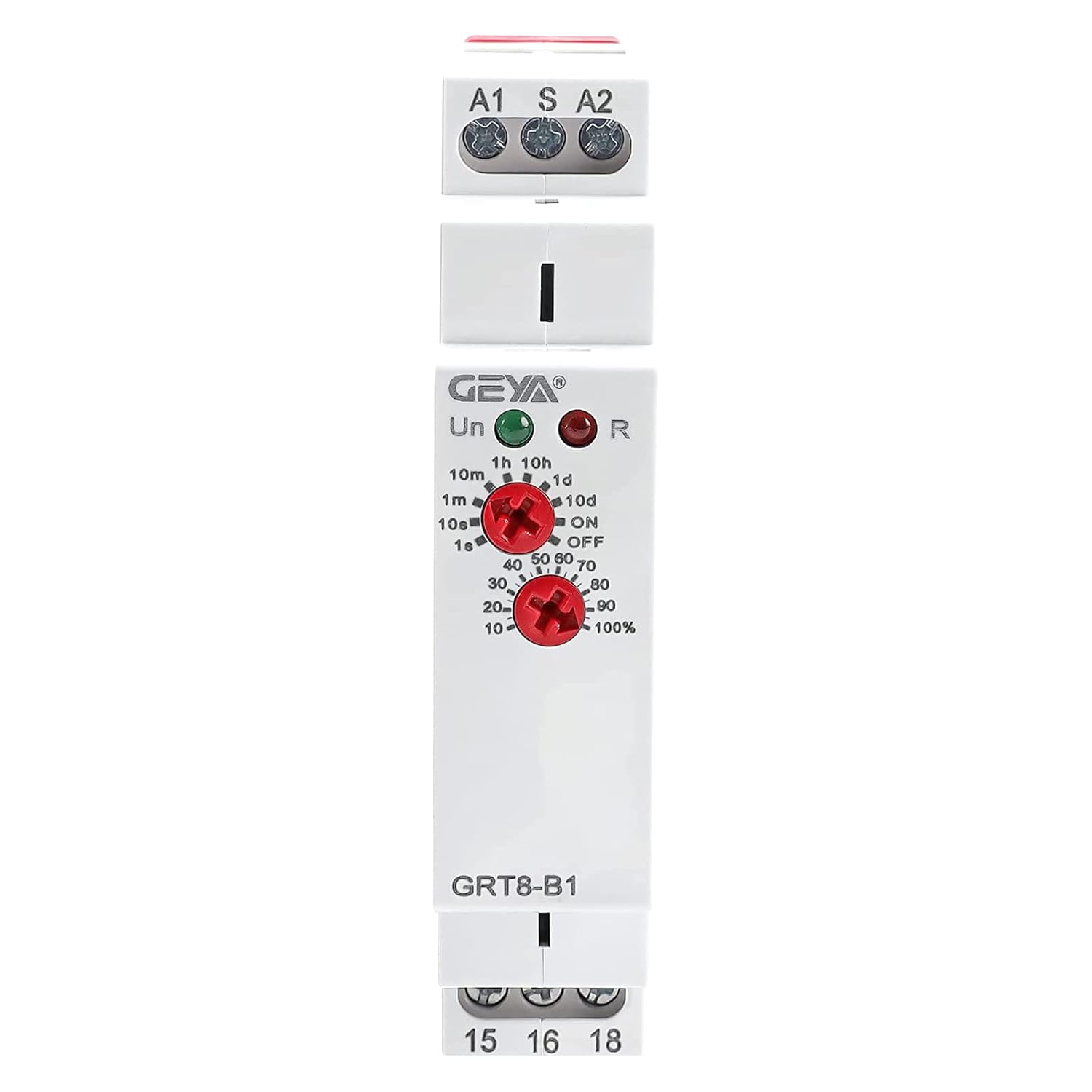 GEYA Delay Off Single Function Time Relay 1 Output 16A Electronic Power Off Timer Delay Relay(GRT8-B1,AC230V)