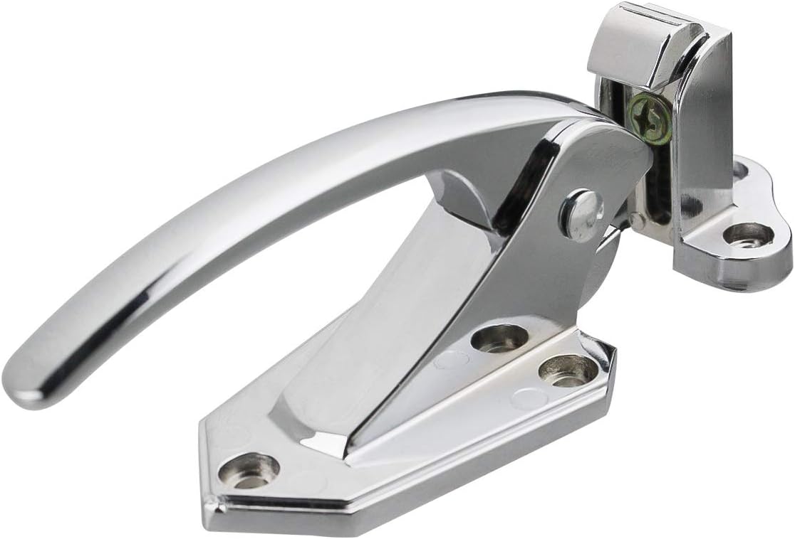 Freezer Door Flush Mounted Walk in Latch Handle, 105mm, Silver Tone