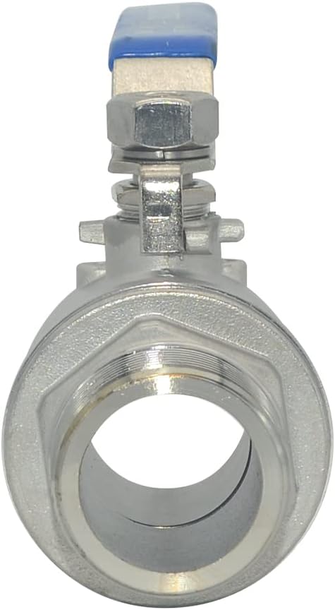 DAN SPEED 1-1/4 Inch Male x Female NPT Ball Valve S304 Stainless Steel,Full Port Heavy Duty for Water, Oil, and Gas,1000WOG (1-1/4 inch)