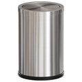 Stainless Steel Garbage Can with Lid,Small Bathroom Trash Can with Flipping Lid for Bathroom,Hotel,Office,Laundry【Perfect Christmas Gift】(Sliver)