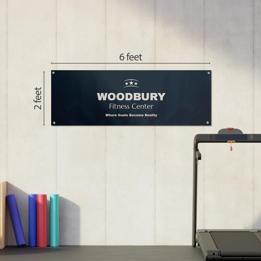 Staples Custom Scrim Vinyl Banner - 72W" x 24L" Quote Banner with 4 Grommets - Durable Outdoor Sign for Events, Promotions, and Business Advertising (Marble)