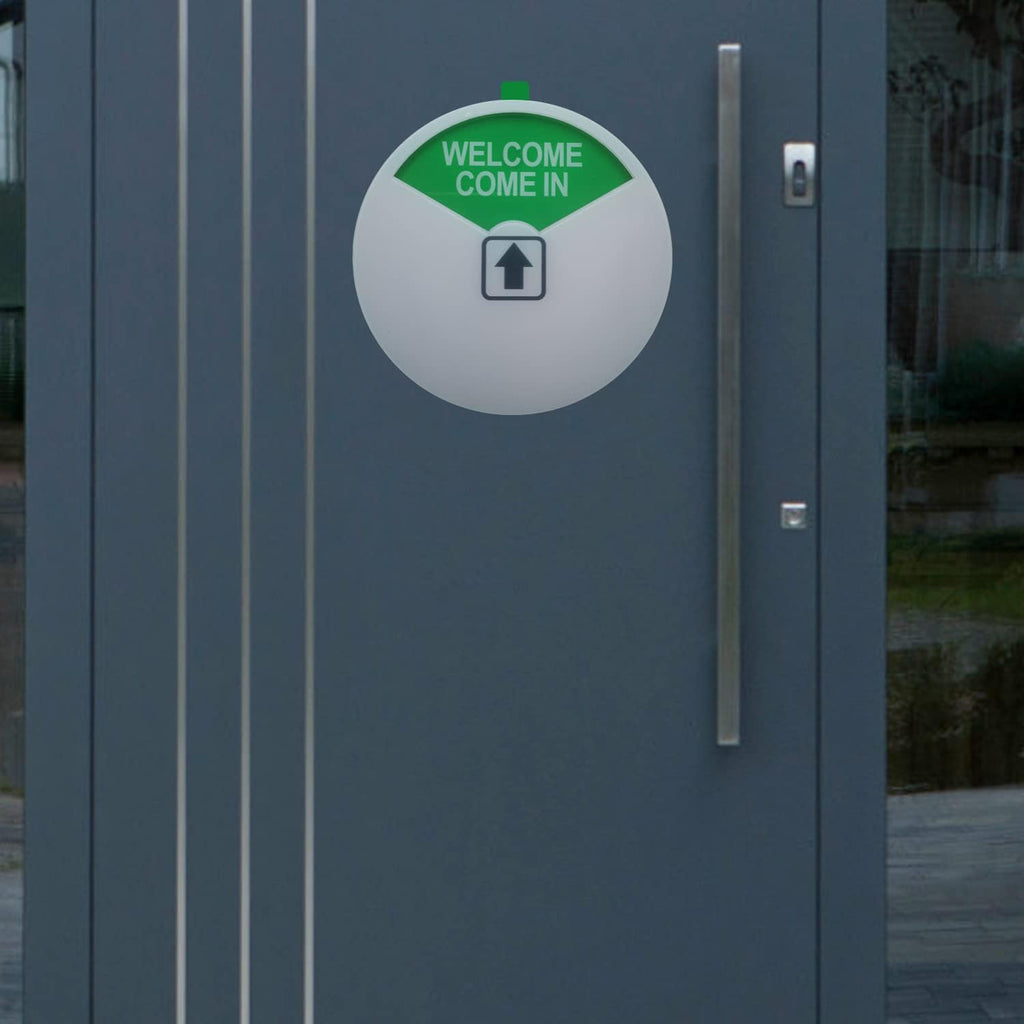 Privacy & Out of Office Signs - Please Come In & In a Meeting Signs Conference Sign (White-2 Pack)