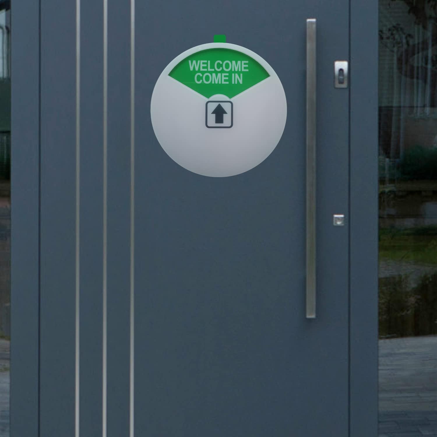 Privacy & Out of Office Signs - Please Come In & In a Meeting Signs Conference Sign (White-2 Pack)