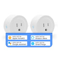 Smart Plug Mini HomeKit, Smart WiFi Outlet Support Apple HomeKit, Alexa and Google Assistant Voice Control Socket with Timer Schedule and Group Control Apple MFi Certified No Hub Required 2 Pack