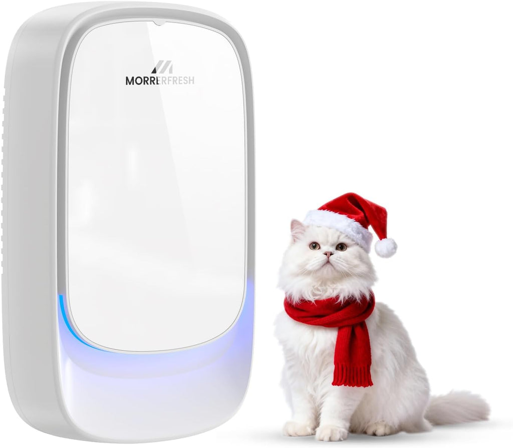 Cat Litter Deodorizer – 99% Odor Eliminator for Strong Pet Odors, Plug In Negative Ion Air Purifier for Litter Box, Home, Kitchen, Bathroom, Ozone-Free & Quiet Portable (Unscented)