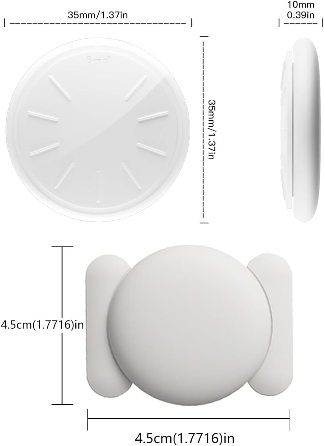 Mini Car GPS Tracking Device for Cars, Vehicles, 1PCS Real Time GPS Tracker for Vehicles Work with Find My (iOS Only), Hidden Car Tracker with Magnetic Case, No Monthly Fee (White)