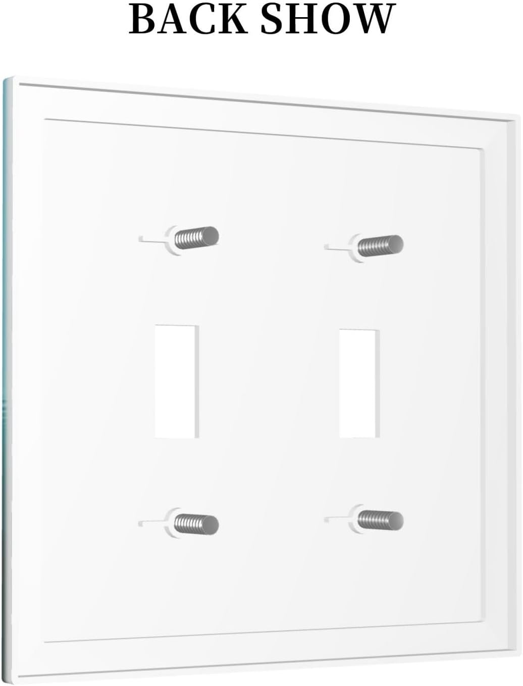 Green Forests And Birds Sun Woodland Decorative Switch Plates 2 Gang Double Toggle Outlet Light Switch Cover Wall Plate Electrical Faceplate for Bedroom Bathroom Decor