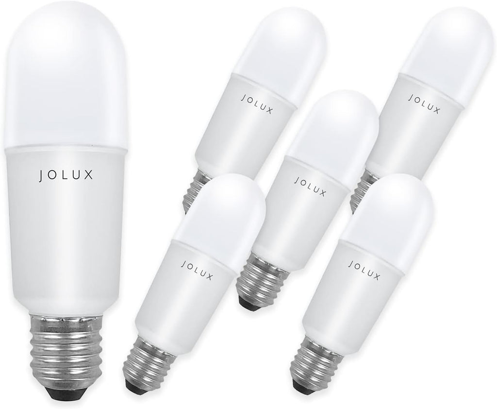 Jolux led Stick Lights for Enclosed Fixture,Led bulbs100 Watt Equivalent,5000K Daylight,1500 LM,E26 Medium Screw Base,High Lumen Light Bulb,Non-Dimmable, 6 Count (Pack of 1)………