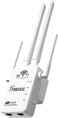 WiFi Extender Signal Booster Dual Band 5.8GHz&2.4GHz, w/6 Antennas WiFi Booster for Home Coverage up to 10200 Sq.ft, Signal Amplifier 1200Mbps WiFi Repeater w/Ethernet Port, 1-Tap Setup