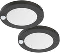 ZAGO LED 6" 120 Volts Closet Light Wired, PIR Motion Sensor Ceiling Disc Light for Closet, Laundry, Garage, Pantry, Wet Location, ETL, Black