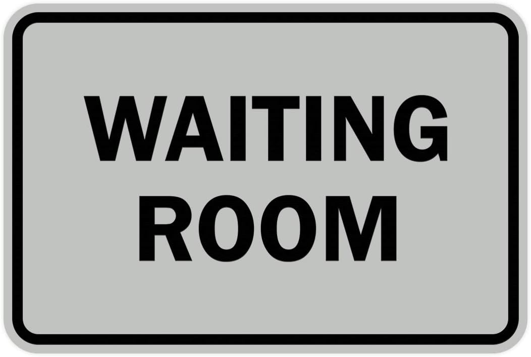 Signs ByLITA Classic Framed Waiting Room (Lt Gray) - Medium
