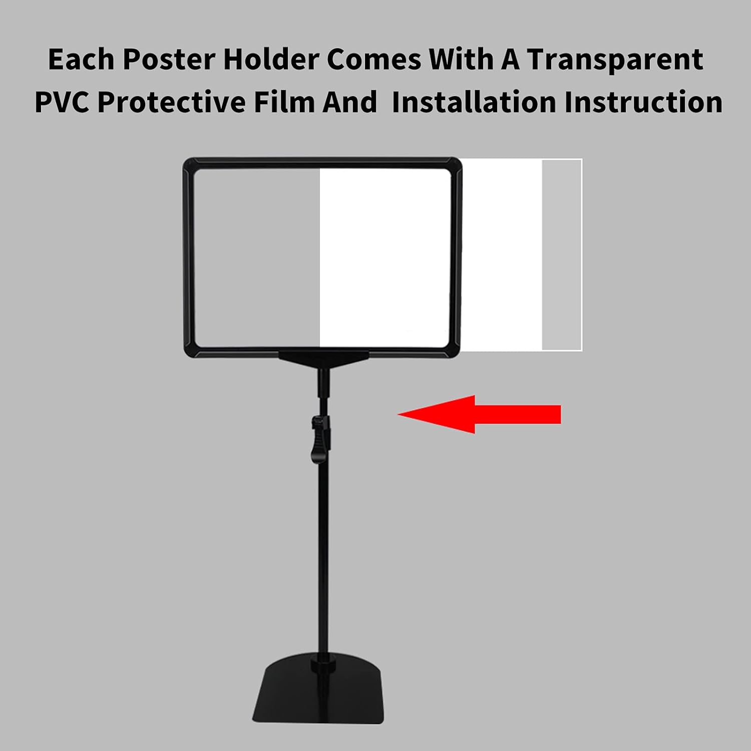 Adjustable Sign Holder Stand 8.5 x 11, Sign Stand for Display,Adjustable Sign Holders For Table Top, Table Sign Holders,Suitable for indoor use (Black-2pcs)