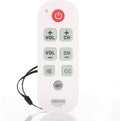 Anderic RR1004 Big Button TV Remote Control – Senior Friendly, Easy-to-use with Glow Keys, Simple Layout – Ideal for Elderly Care & Assisted Living – Compatible with Most IR TVs - White - 1 Pack