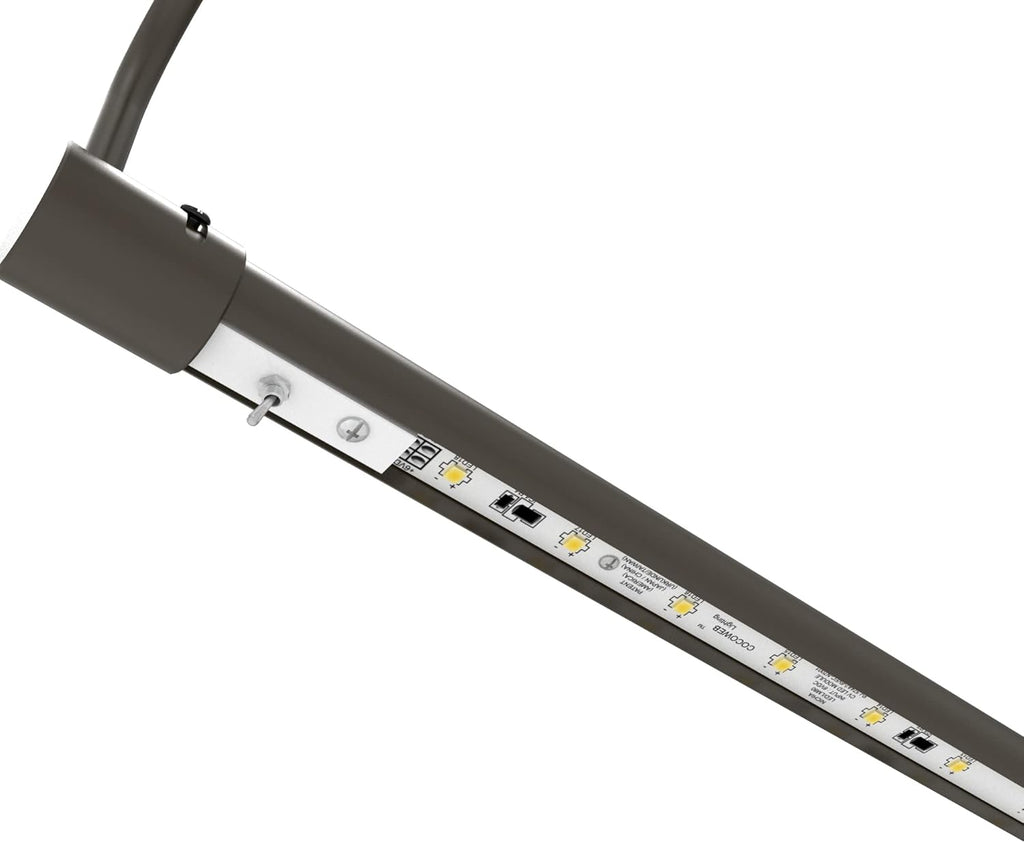 Cocoweb 21 Inch Tru-Slim Mahogany Bronze Picture Light - LED, 2700K, Adjustable Arm, Plug-in, Toggle Switch, Sleek and Compact Design