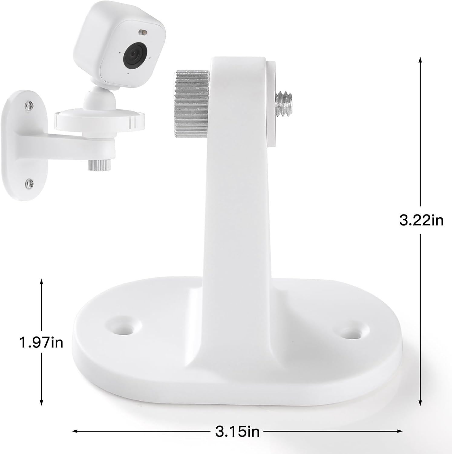 2Pack Adhesive Wall Mount Compatible with Blink Mini and Blink Mini 2, Two Easy Installation, No Drill Mounting Bracket by ALERTCAM, White