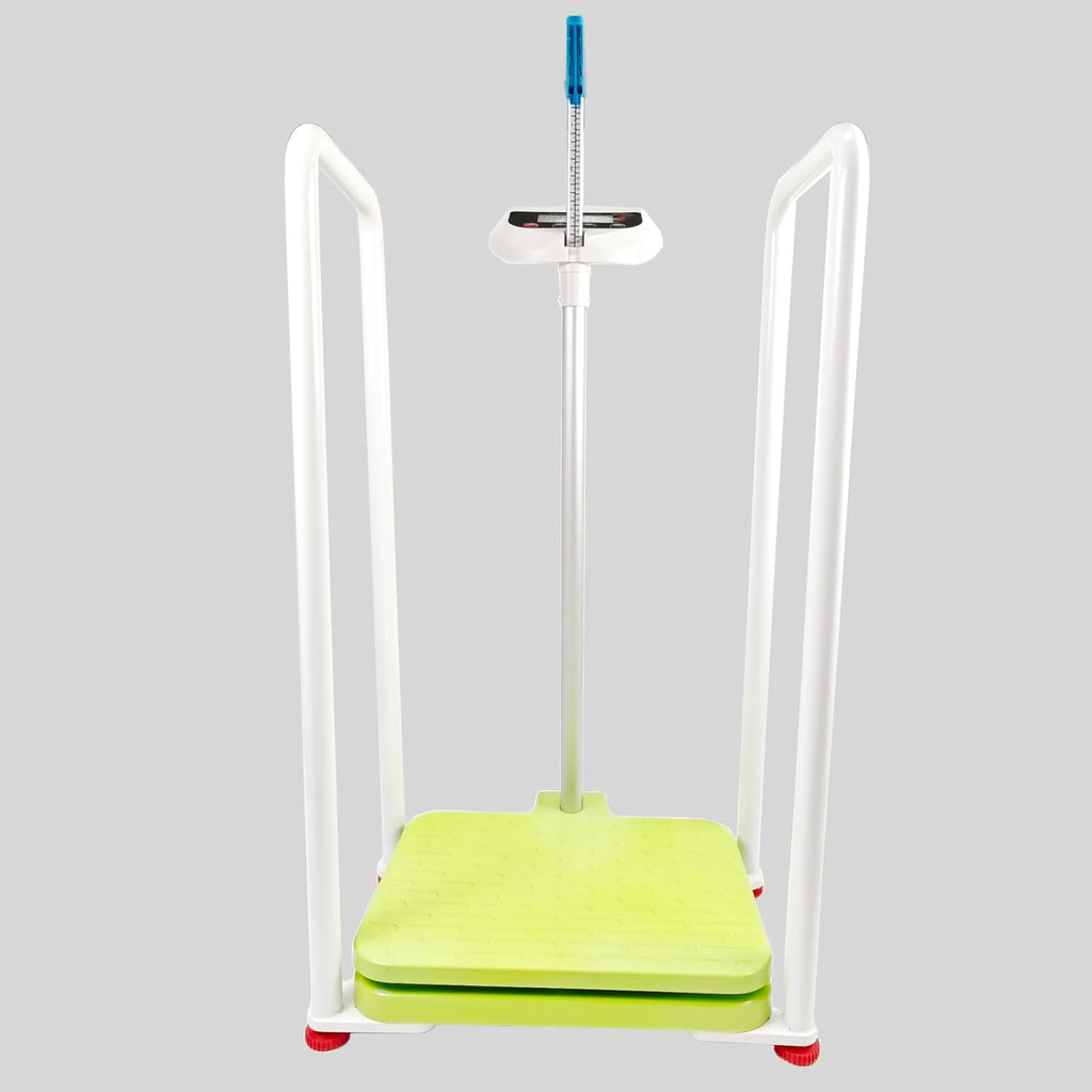 Assist The Elderly in Measuring Weight gain While Standing, with an Electronic Scale with armrests, Suitable for use in clinics, Hospitals, Schools, Nursing Homes (Tender Sprout Green)