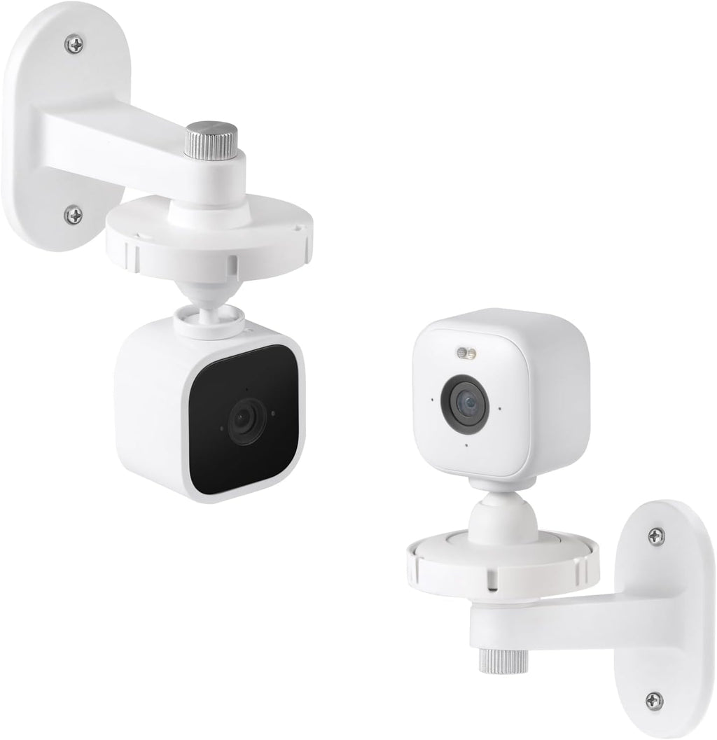 2Pack Adhesive Wall Mount Compatible with Blink Mini and Blink Mini 2, Two Easy Installation, No Drill Mounting Bracket by ALERTCAM, White