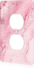 Abstract Pink Marble Design Acrylic Outlet Cover Light Switch Plates Decorative Acrylic Outlet Covers Wall Plates Light Switch Covers
