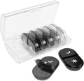 EZY DOSE Weekly (7-Day) Daily Individual AM/PM Pill Organizer with Case, Portable Medication Dispenser, Travel-Friendly Durable Pill Container, 2X Day Compartments for Vitamins and Supplements, Black