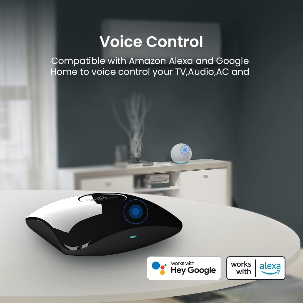 Broadlink RM4 pro IR RF 433/315MHz (No encryption, Fixed Code) WiFi Universal Remote Smart Home Automation Compatible with Alexa and Google Home