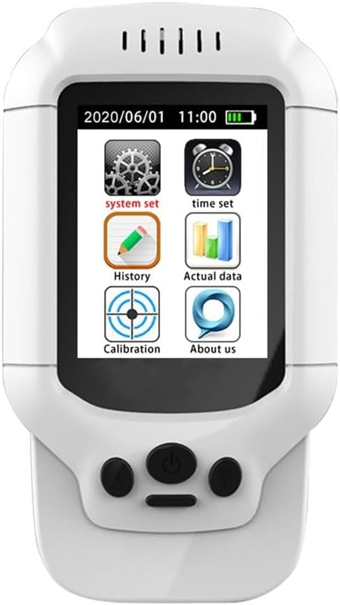 FABULETTA Portable Multifunctional Detector with PM2.5 TVOC Temperature and Humidity Sensors 2.8 Inch LCD USB Rechargeable 1200mAh Battery for Indoor Air Quality Monitoring