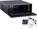 Kenuco White Heavy Duty 16 Gauge Steel DVR Security Lockbox with Fan (BK 15'' X 14.86'' X 4.96'')