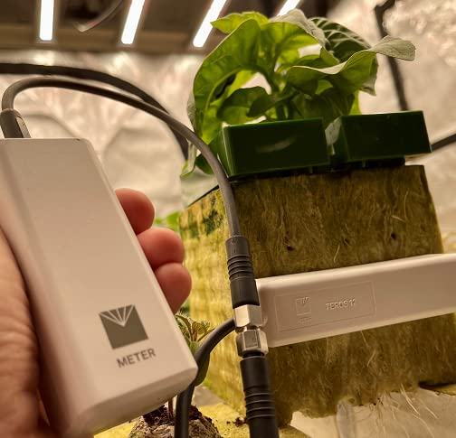 Digital Soil Moisture & EC Meter – Aroya Solus 3-in-1 Analyzer with TEROS 12 Sensor Bundled with Bluetooth and App Control for Growers Who Measure What Matters