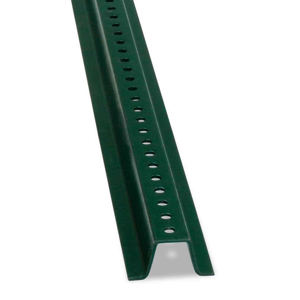 SmartSign U-Channel Sign Post, Heavy Weight | 8' Tall Baked Enamel Steel Post - Pack of 1