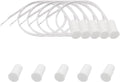 5PCS Recessed Wired Security Window Door Contact Sensor, Normally Closed NC, Door Alarm Magnetic Reed Switch with 2 Wire, ABS White, RC-35