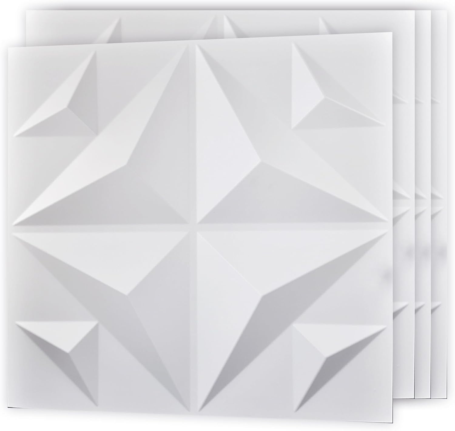 Art3d Decorative 3D Wall Panel, 32 Sq.FT PVC Interior Wall Decor for Living Room, Bedroom, Lobby, Office, Shopping Mall, White