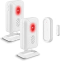 GreenCycle Door Chimes When Door Opens, Wireless Door Sensor Chime Alarm with 600Ft Range, 36Songs, 4 Volume Levels for Business/Store/Home/Office When Entering, 2Receivers 1Sensor