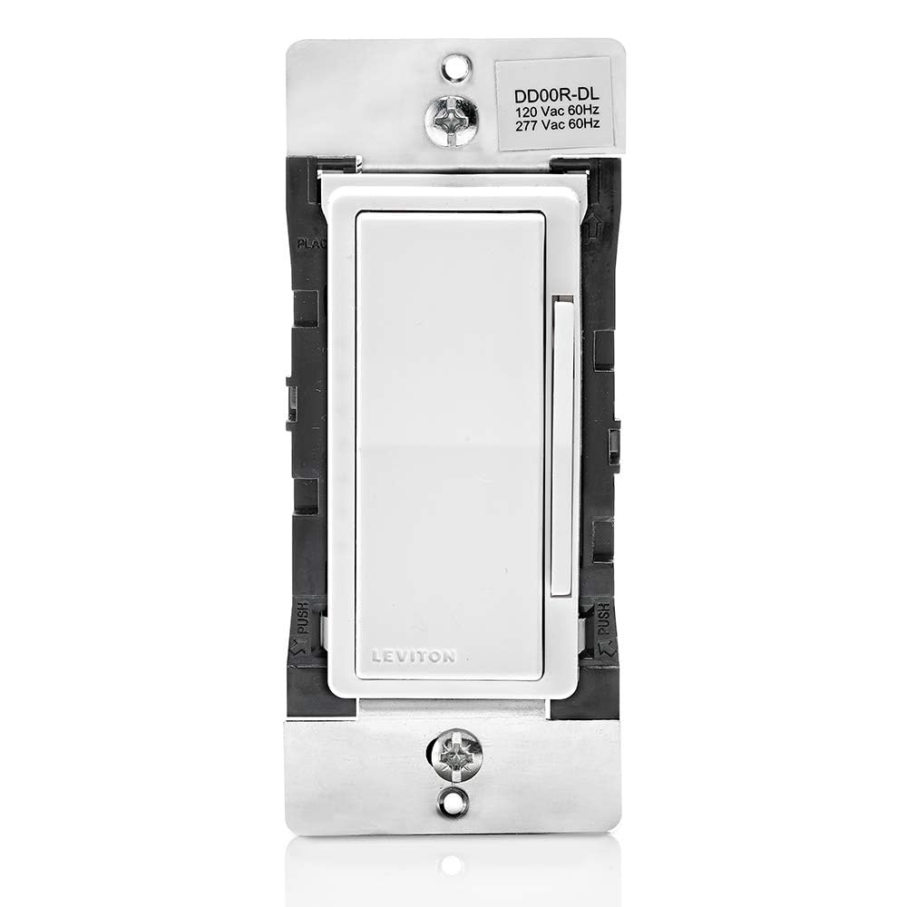 Leviton Decora Smart Dimmer Switch Companion for Multi-Location Dimming (Not for Stand-Alone use), 120/277VAC, 60Hz, DD00R-DLZ, White, Ivory, Light Almond