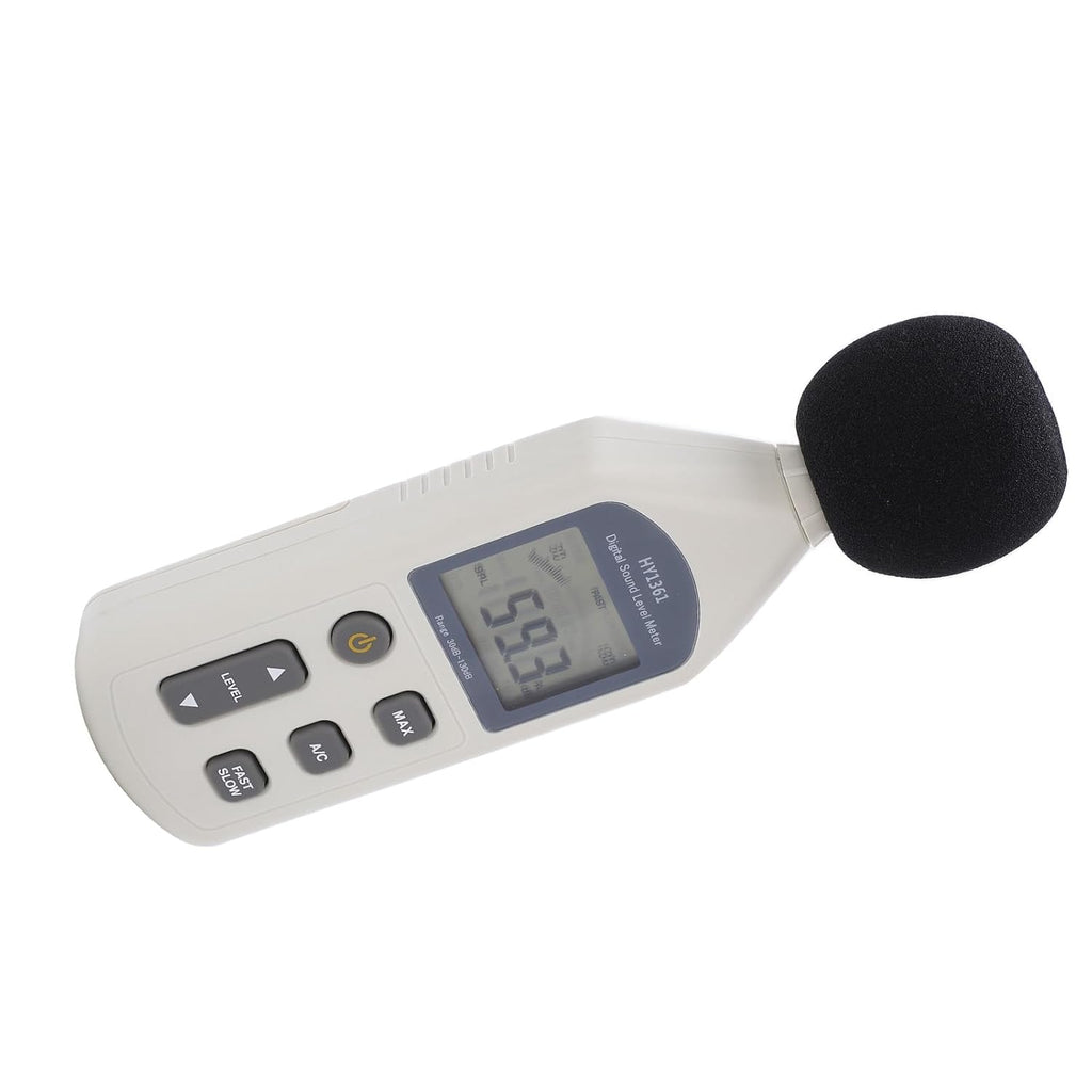 Digital Sound Level Meter with LCD Screen, Handheld Decibel Monitor 30-130dBA, 35-130dBC - Sensor, Backlit Display, Ideal for Noise Measurement