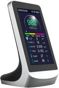 FABULETTA DM72B Air Quality Detector Meter with 8-in-1 Sensors for PM2.5 CO HCHO TVOC Temperature Humidity Real-Time Industrial Monitoring with Data Storage