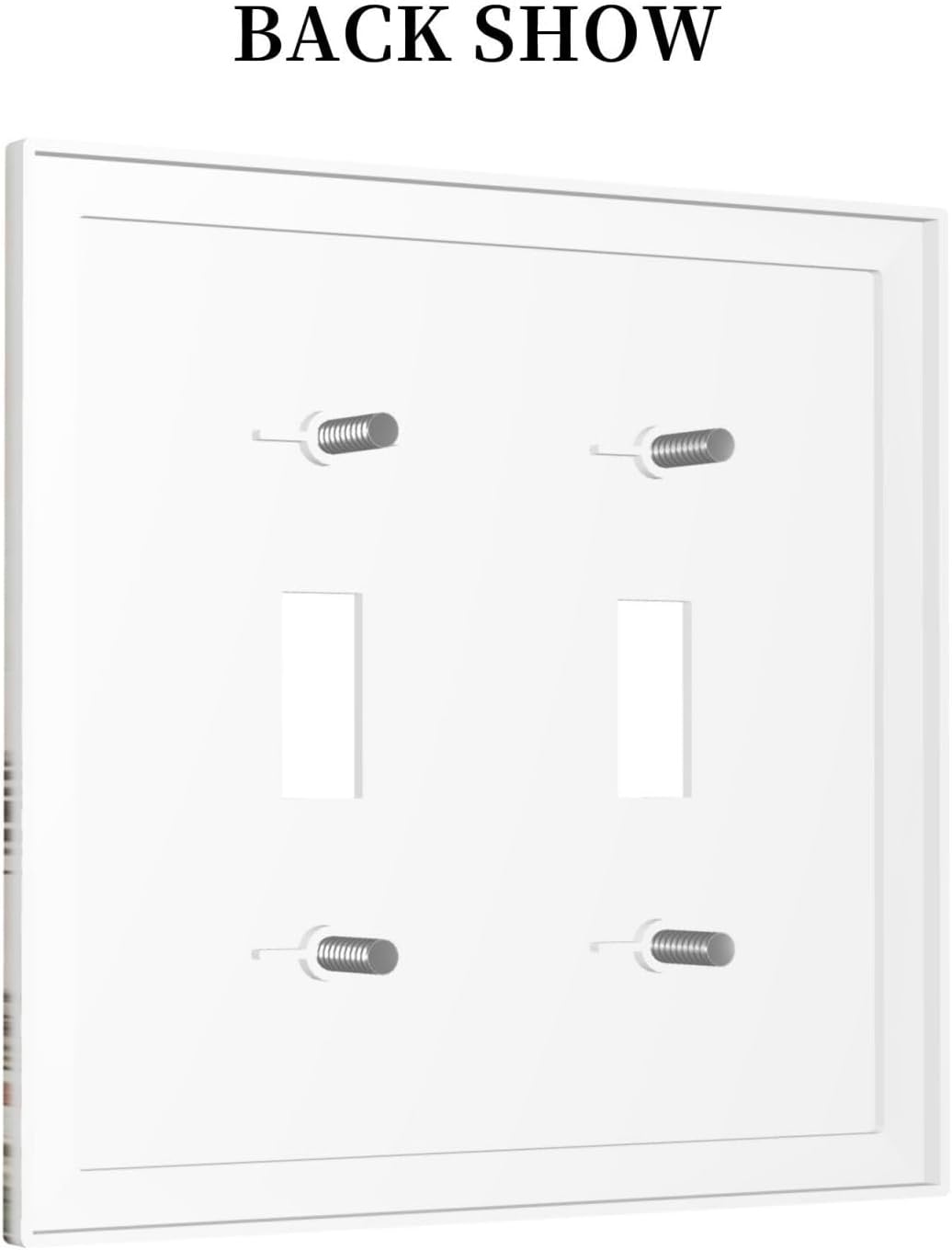 Decorative Switch Plates Mushroom Forest Butterfly Wild Flower 2 Gang Double Toggle Outlet Light Switch Cover Wall Plate Electrical Faceplate For Bed Room Living Room Decor