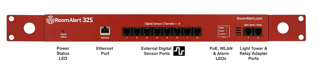 Room Alert 32S Proactive Secure Environment Monitor - Guardian Bundle (Monitor Plus 10 Additional Sensors and 4 Accessories)