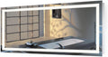 Krugg | Large 60 Inch X 30 Inch LED Bathroom Mirror | Lighted Vanity Mirror Includes Dimmer & Defogger | Wall Mount Vertical or Horizontal Installation