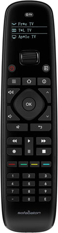 SofaBaton U2 Upgrade Universal Remote Control Ergonomic Universal TV Remote with Backlight, One-Touch Macro Buttons, Bluetooth Pairing, IR Blaster, Compatible with Smart TVs/DVD/STB/Projector