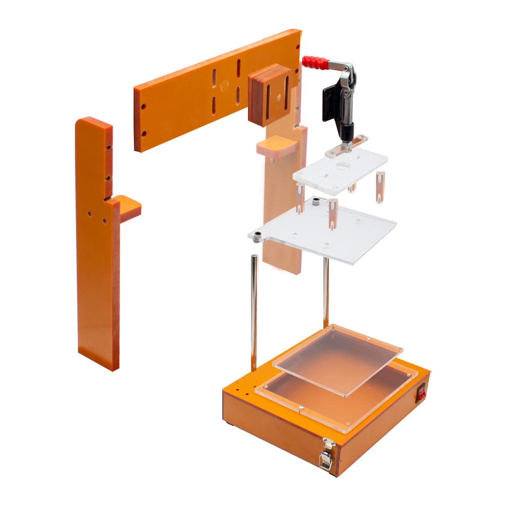 DIY Printed Circuit Board Test Fixture, Universal PCB Test Embryo Frame PCBA Testing Jig Bakelite Fixture Test Rack FPCB Tester Stand (Type A)