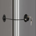 REZIPO - Refrigerator Door Lock with 2 Keys, File Drawer Lock, Freezer Door Lock and Child Safety Cabinet Lock by REZIPO Black