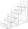 Acrylic Wallet Display Stand Purse Handbag Organizer, Clear Jewelry Riser Display Stand Purse Display Rack, Acrylic Display Shelf for Cosmetic Perfume Jewelry Sunglasses Handbag (6 Tier)