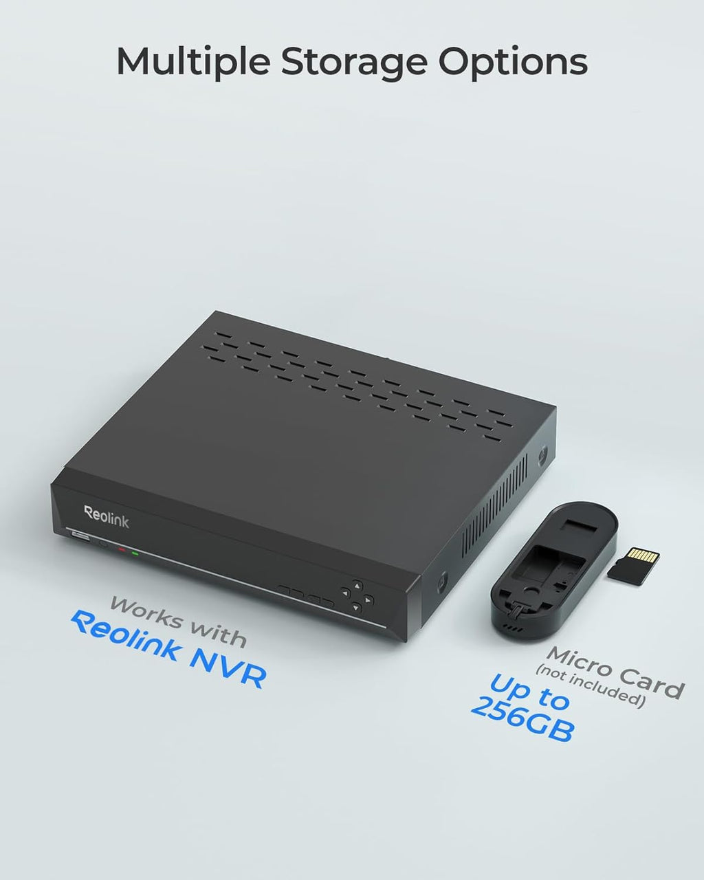 REOLINK Video Doorbell Camera with 256GB microSD Card Bundle, Wired Video Doorbell, 5Ghz/2.4Ghz WiFi, 256GB SD Card for Local Storage, Chime Included