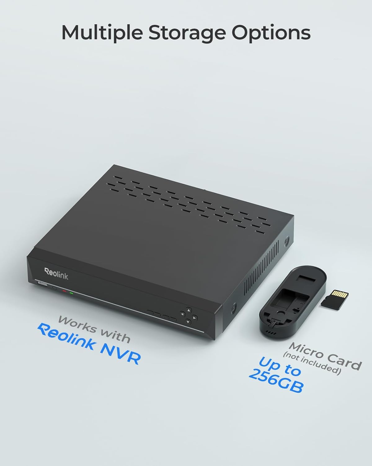 REOLINK Video Doorbell Camera with 256GB microSD Card Bundle, Wired Video Doorbell, 5Ghz/2.4Ghz WiFi, 256GB SD Card for Local Storage, Chime Included