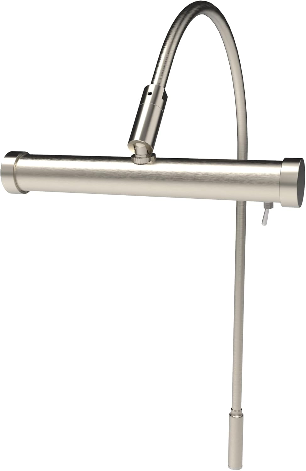 Cocoweb 6 Inch Tru-Slim Satin Nickel Picture Light - LED, 2700K, Adjustable Arm, Plug-in, Toggle Switch, Sleek and Compact Design