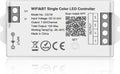 BTF-LIGHTING C01W Monochrome PWM (+V -V) 2PIN LED Strip Dim Brightness 2.4GHz Tuya WiFi Group Controller Alexa Google Home Smartphone APP Control Compatible with WR02RF RC01RFB Remote
