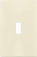ENERLITES Screwless Toggle Switch Wall Plate, Child Safe Light Switch Cover, Standard Size 1-Gang 4.68" x 2.93", Unbreakable Polycarbonate Thermoplastic, UL Listed, SI8811-LA, Glossy, Light Almond