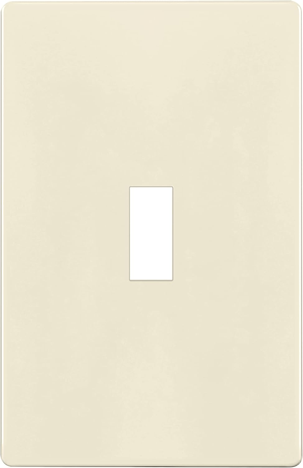 ENERLITES Screwless Toggle Switch Wall Plate, Child Safe Light Switch Cover, Standard Size 1-Gang 4.68" x 2.93", Unbreakable Polycarbonate Thermoplastic, UL Listed, SI8811-LA, Glossy, Light Almond